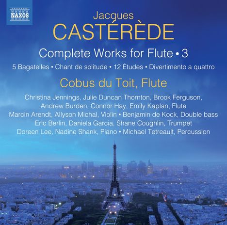 Jacques Casterede (1926-2014): Sämtliche Werke mit Flöte Vol.3, CD