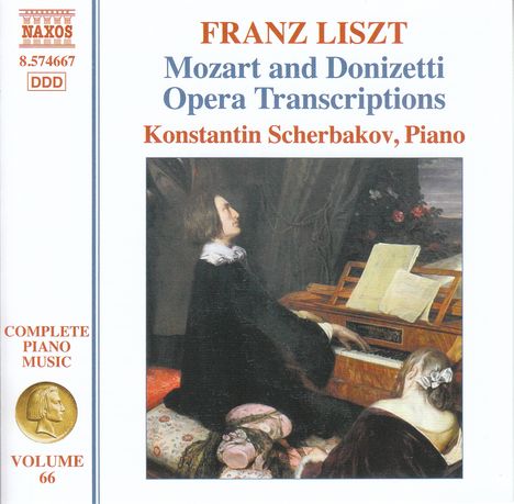 Franz Liszt (1811-1886): Klavierwerke Vol. 66 - Mozart and Donizetti Opera Trancriptions, CD