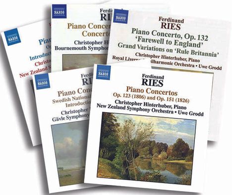 Ferdinand Ries (1784-1838): Sämtliche Klavierkonzerte (Exklusiv für jpc), 5 CDs