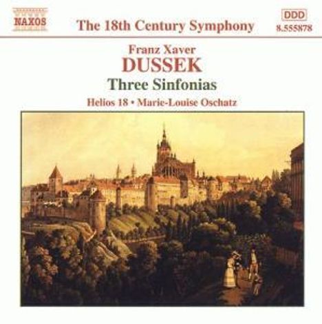 Frantisek Xaver Dussek (1731-1799): Symphonien in G,Es,F (Altner G2,Es3,F4), CD