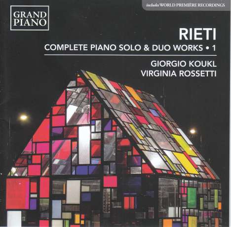 Vittorio Rieti (1898-1994): Klavierwerke &amp; Werke für 2 Klaviere Vol.1, CD