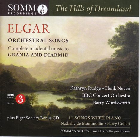 Edward Elgar (1857-1934): Orchesterlieder "The Hills of Dreamland", 2 CDs