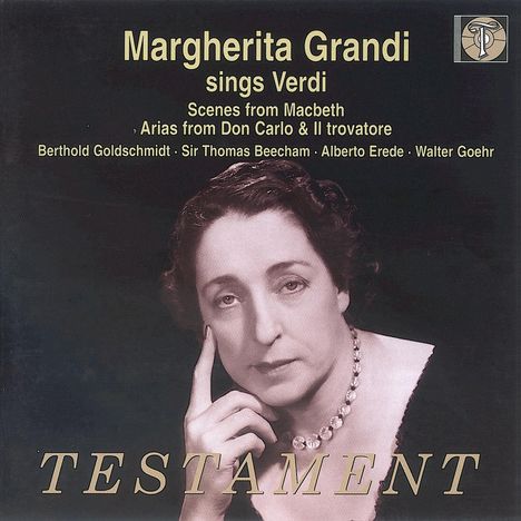 Margherita Grandi singt Verdi, CD