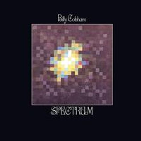 Text: "Billy Cobham", "SPECTRUM". 
Illustration: Ein verpixelter, leuchtender Fleck auf dunklem Hintergrund.