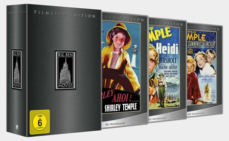 Shirley Temple Box (Filmclub Edition), 3 DVDs