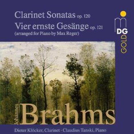Johannes Brahms (1833-1897): Sonaten für Klarinette & Klavier op.120 Nr.1 & 2, CD