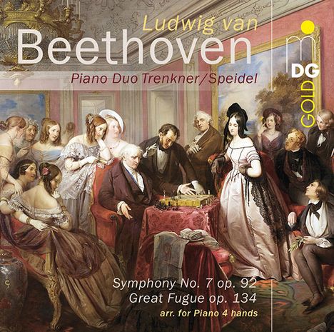 Ludwig van Beethoven (1770-1827): Symphonie Nr.7 (Fassung für Klavier 4-händig von Xaver Scharwenka), Super Audio CD