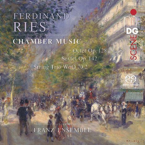 Ferdinand Ries (1784-1838): Oktett op.128 für Klavier, Streicher &amp; Bläser, Super Audio CD