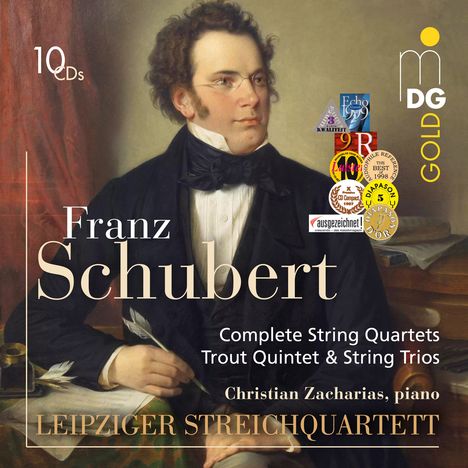 Franz Schubert (1797-1828): Sämtliche Streichquartette, 10 CDs