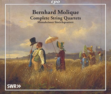 Wilhelm Bernhard Molique (1802-1869): Sämtliche Streichquartette, 4 CDs