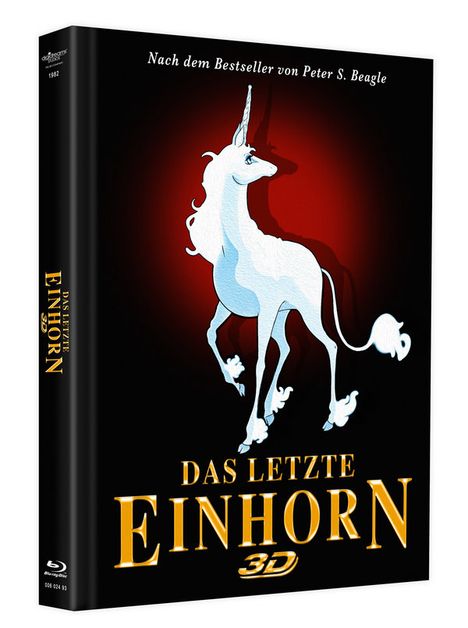 Das letzte Einhorn (3D Blu-ray &amp; DVD im Mediabook), 1 Blu-ray Disc und 1 DVD