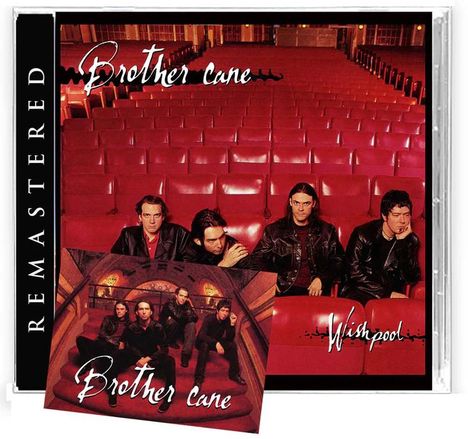 „Brother Cane“ und „Wishpool“ auf einem CD-Cover. Vier Männer sitzen auf roten Kinositzen.