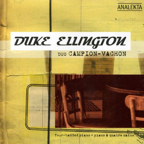 Duke Ellington (1899-1974): Werke für Klavier 4-händig, CD
