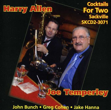 Joe Temperley &amp; Harry Allen: Cocktails For Two, CD