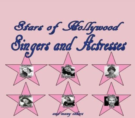 Stars Of Hollywood - Singers &amp; Actresses Vol. 1, 2 CDs