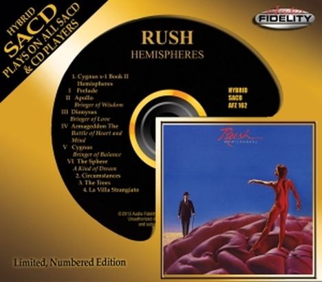 Rush: Hemispheres (Hybrid-SACD) (Limited Numbered Edition), Super Audio CD