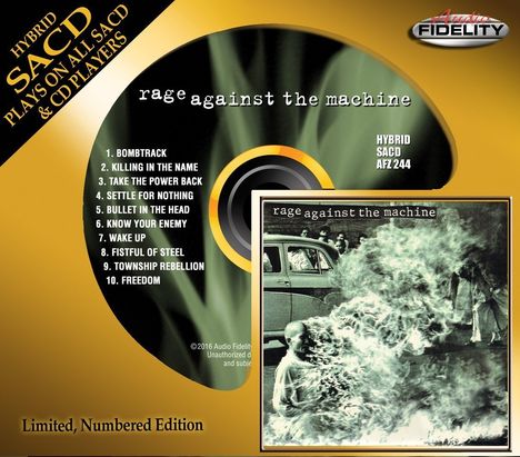 Rage Against The Machine: Rage Against The Machine (Limited Numbered Edition) (Hybrid-SACD), Super Audio CD