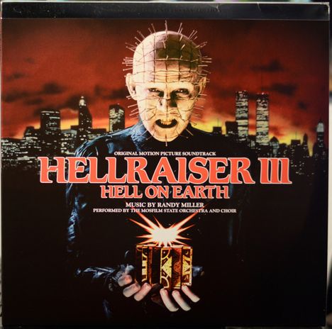 Randy Miller: Filmmusik: Hellraiser III: Hell On Earth (Anniversary Edition) (remastered) (Red with Black Smoke Vinyl), 2 LPs