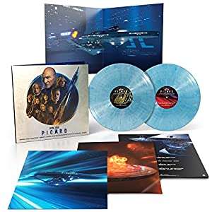 Stephen Barton &amp; Frederik Wiedmann: Filmmusik: Star Trek Picard Original Series Season 3 Vol. 1 Soundtrack (Limited Edition) (Sky Blue With White Burst Vinyl), 2 LPs