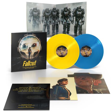 Ramin Djawadi (geb. 1974): Filmmusik: Fallout (Original Amazon Series Soundtrack) (Canary Yellow &amp; Sky Blue Vinyl), 2 LPs