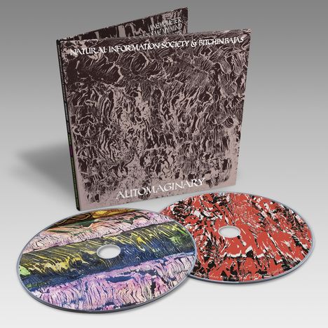 Auf der Hülle steht "Natural Information Society & Bitchin Bajas" und "Automaginary". Zwei bunt gemusterte CDs.
