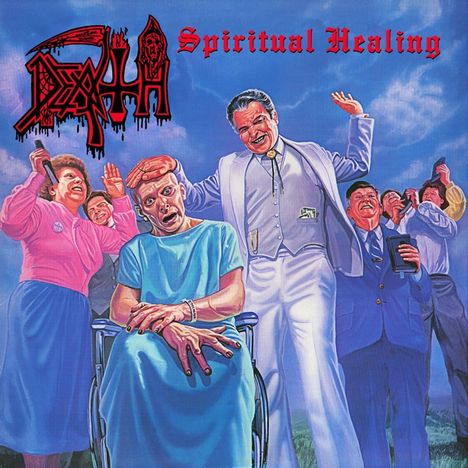 Death (Metal): Spiritual Healing (Limited Edition) (Clear W/ Red/Blue/Black/White Splatter Vinyl), LP