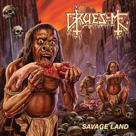 Gruesome: Savage Land (Limited Edition) (Red Marbled Vinyl), LP