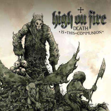 High On Fire: Death Is This Communion (Limited Edition) (Swamp Green And Bone White Galaxy Merge Vinyl), 2 LPs