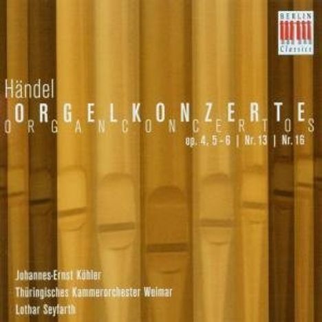 Georg Friedrich Händel (1685-1759): Orgelkonzerte Nr.5,6,13,16, CD
