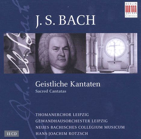 Johann Sebastian Bach (1685-1750): Hans-Joachim Rotzsch dirigiert Bach-Kantaten, 11 CDs