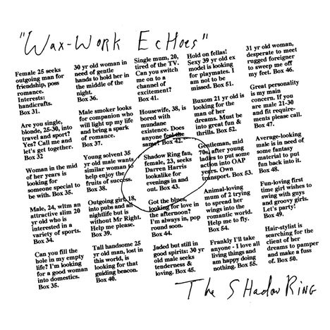 The Shadow Ring: Wax-Work Echoes, LP