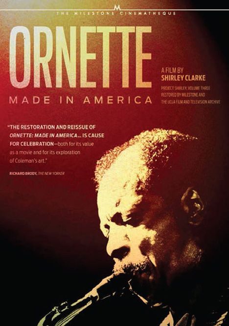 Ornette Coleman (1930-2015): Ornette: Made In America, Blu-ray Disc