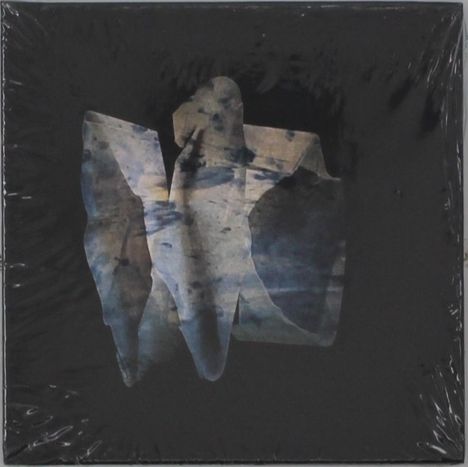 Eine abstrakte Illustration zeigt eine gespiegelte, blaue Form vor einem schwarzen Hintergrund.