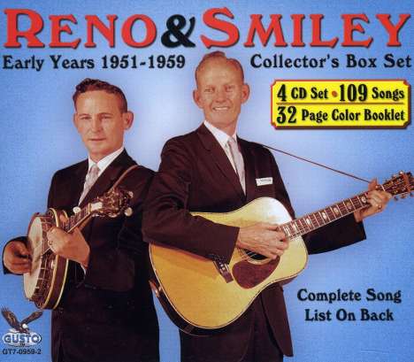 Reno &amp; Smiley: Early Years 1951 - 1959, 4 CDs