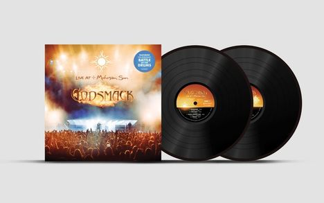 Auf einem Album-Cover stehen „Live at Mohegan Sun“, „Godsmack“. Es zeigt eine Konzertszene mit Publikum und Lichteffekten.