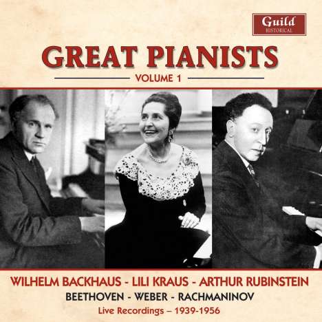 Great Pianists Vol.1, CD