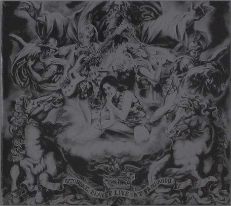 Text: "Otoboke Beaver Live at Fandango". Illustration: Frauen mit Musikinstrumenten, Engel, Pferde.