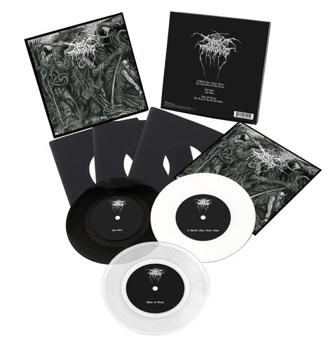 Darkthrone: Old Star (Box Set) (White/Clear/Black Vinyl), 3 Singles 7"