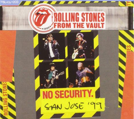 The Rolling Stones: From The Vault: No Security. San Jose '99 (SD Blu-ray), 2 CDs und 1 Blu-ray Disc