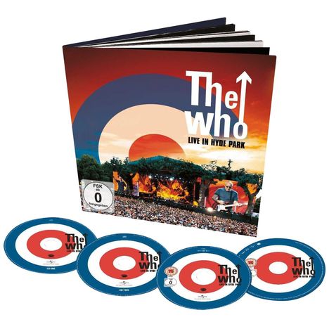 The Who: Live In Hyde Park (Limited Deluxe Edition), 1 DVD, 1 Blu-ray Disc und 2 CDs