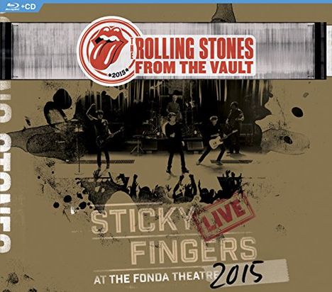 The Rolling Stones: From The Vault: Sticky Fingers – Live At The Fonda Theatre 2015, 1 CD und 1 Blu-ray Disc