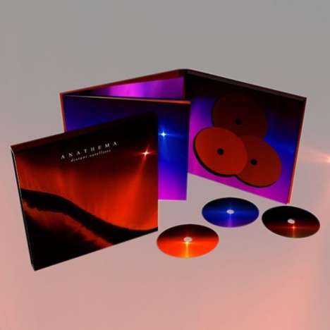 Anathema: Distant Satellites (Deluxe-Edition-Box), 1 CD, 1 DVD-Audio und 1 DVD