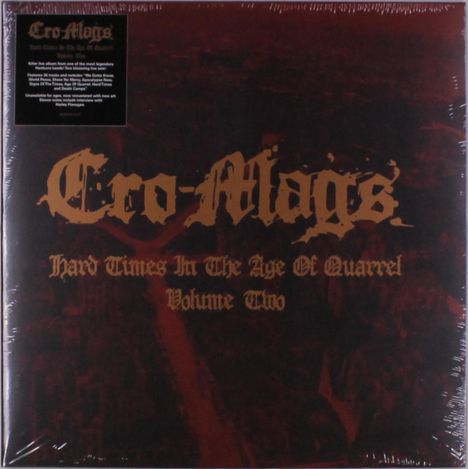 Cro Mags: Hard Times In The Age Of Quarrel Volume Two (remastered), 2 LPs