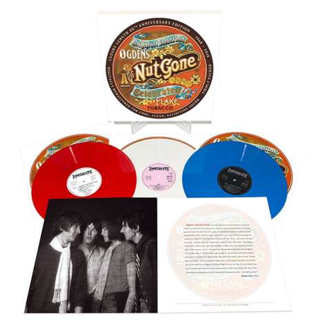 Small Faces: Ogdens' Nut Gone Flake (remastered) (180g) (50th Anniversary Limited Edition) (Red &amp; White &amp; Blue Vinyl), 3 LPs