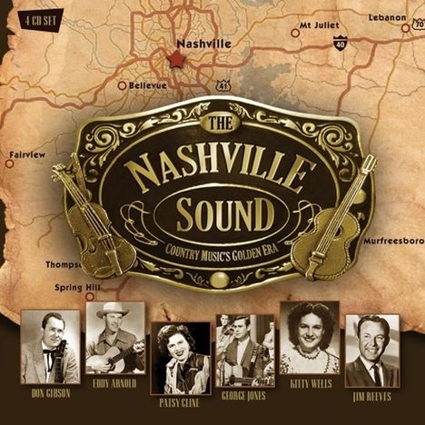 Country &amp; Western: The Nashville Sound, 4 CDs