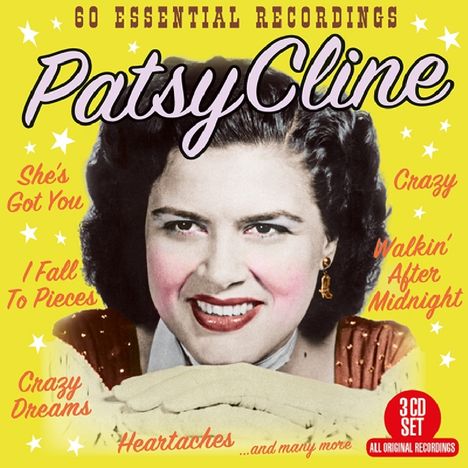 Patsy Cline: 60 Essential Recordings, 3 CDs