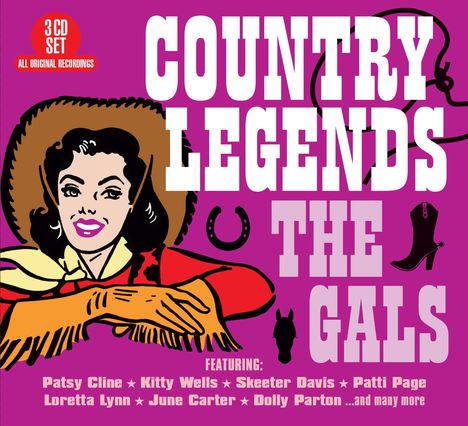 Country Legends: The Gals, 3 CDs
