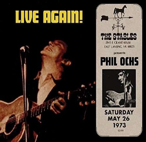 Phil Ochs: Live Again!, CD
