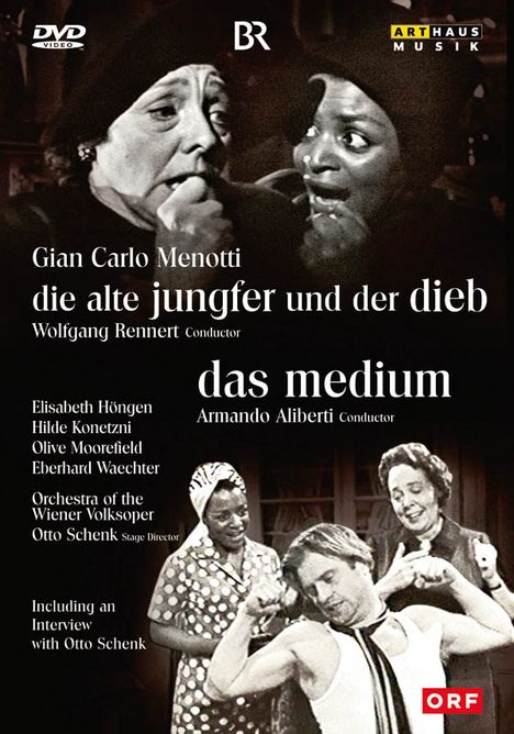 Gian-Carlo Menotti (1911-2007): Die alte Jungfer und der Dieb (in dt.Spr.), DVD