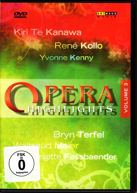 Opera Highlights Vol.3, DVD